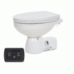 Jabsco Quiet Flush E2 Fresh Water Toilet Regular Bowl - 12V &ndash; Soft Close Lid - 38045-4192RSP