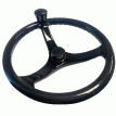 Schmitt Marine Carbon Fiber Primus Steering Wheel w/Santoprene Finger Grip - 13.5&quot; Diameter - 3/4&quot; Tapered Shaft w/Carbon Fiber Nut - 7461321FG-CFN