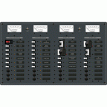 Blue Sea 8086 AC 3 Sources +12 Positions/DC Main +19 Position Toggle Circuit Breaker Panel - White Switches - 8086