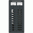 Blue Sea 8074 AC Main +8 Positions Toggle Circuit Breaker Panel - White Switches - 8074