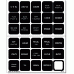 Blue Sea 4218 Square Format Label Set for Battery Management Panels - 30 - 4218-BLUESEASYSTEMS
