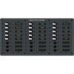 Blue Sea 8264 Traditional Metal DC Panel - 24 Positions - 8264