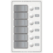 Blue Sea 8273 Water Resistant Panel - 6 Position - White - Vertical - 8273