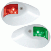 Perko LED Side Lights - Red/Green - 12V - White Epoxy Coated Housing - 0602DP1WHT