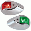 Perko LED Side Lights - Red/Green - 24V - Chrome Plated Housing - 0602DP2CHR