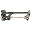 Schmitt Marine Deluxe All-Stainless Shorty Dual Trumpet Horn - 12V - 10012