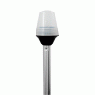 Attwood Frosted Globe All-Around Pole Light w/2-Pin Locking Collar Pole - 12V - 30&quot; - 5110-30-7
