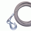 Powerwinch 20' x 7/32&quot; Replacement Galvanized Cable w/Hook f/215, 315 & T1650 - P7188500AJ