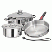 Magma 7 Piece Induction Cookware Set - Stainless Steel - A10-362-IND