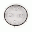 Beckson 8&quot; Clear Center Screw-Out Deck Plate - White - DP80-W-C
