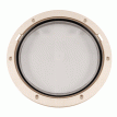 Beckson 8&quot; Clear Center Pry-Out Deck Plate - Beige - DP81-N-C