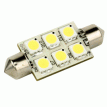 Lunasea Single-Sided 6 LED Festoon - 10-30VDC/1.5W/97 Lumens - Warm White - LLB-186W-21-00