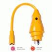 Marinco P30-15 EEL 15A-125V Female to 30A-125V Male Pigtail Adapter - Yellow - P30-15
