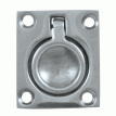 Whitecap Flush Pull Ring - CP/Brass - 1-1/2&quot; x 1-3/4&quot; - S-3360C