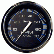 Faria Chesapeake Black 4&quot; Tachometer - 7000 RPM (Gas) (All Outboards) - 33718