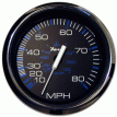 Faria Chesapeake Black 4&quot; Speedometer - 80MPH (Pitot) - 33705