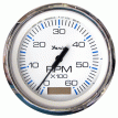 Faria Chesapeake White SS 4&quot; Tachometer w/Hourmeter - 6000 RPM (Gas)(Inboard) - 33832