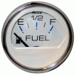 Faria Chesapeake White SS 2&quot; Fuel Level Gauge (E-1/2-F) - 13801