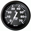 Faria Euro Black 4&quot; Tachometer - 7,000 RPM (Gas - All Outboard) - 32805