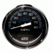 Faria Chesapeake Black 4&quot; Speedometer w/ LCD Heading Display - 80MPH (GPS) - 33730