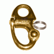 Ronstan Brass Snap Shackle - Fixed Bail - 59.3mm (2-5/16&quot;) Length - RF6002