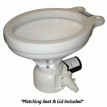 Raritan Sea Era Toilet - Household Style - Remote Intake Pump - Straight & 90&deg; Discharge - Smart Toilet Control - 12v - 162HR012