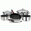 Magma 10 Piece Induction Non-Stick Cookware Set - Stainless Steel - A10-366-2-IND