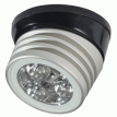 Lumitec Zephyr LED Spreader/Deck Light -Brushed, Black Base - White Non-Dimming - 101326