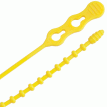 Ancor Reusable Beaded Cable Ties - 12&quot; - Yellow - 15-Pack - 199291