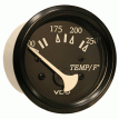 VDO Cockpit Marine 52mm (2-1/16&quot;) 250&deg; F Water Temperature Gauge - Black Dial/Bezel - 310-11801