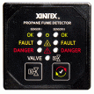 Fireboy-Xintex Propane Fume Detector & Alarm w/2 Plastic Sensors & Solenoid Valve - Square Black Bezel Display - P-2BS-R