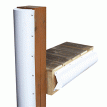Dock Edge Piling Bumper - One End Capped - 6' - White - 1020-F