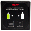 Fireboy-Xintex Deluxe Helm Display w/Membrane Switch, Remote Horn & LEDs f/Engine Shutdown System - Black Bezel Display - DU-SBH-20-R