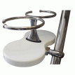 Edson Clamp-On Drink Holder - Double - White Poly - 878WH-2-125