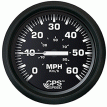 Faria Euro Black 4&quot; Speedometer 60MPH (GPS) - 32816