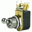 BEP SPST Chrome Plated Toggle Switch - 3/8&quot; Ball Handle - OFF/ON - 1002022