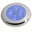 Hella Marine Polished Stainless Steel Rim LED Courtesy Lamp - Blue - 980503221
