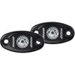 RIGID Industries A-Series Black High Power LED Light - Pair - Amber - 482333