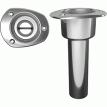 Mate Series Stainless Steel 0&deg; Rod & Cup Holder - Open - Oval Top - C2000ND