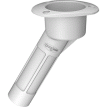 Mate Series Plastic 30&deg; Rod & Cup Holder - Open - Oval Top - White - P2030W
