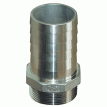 GROCO 3/4&quot; NPT x 3/4&quot; ID Stainless Steel Pipe to Hose Straight Fitting - PTH-750-S