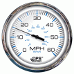 Faria Chesapeake White SS 5&quot; Speedometer - 60 MPH (GPS)(Studded) - 33861
