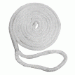 New England Ropes 3/8&quot; Double Braid Dock Line - White - 15&#39; - C5050-12-00015