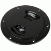 Sea-Dog Quarter-Turn Smooth Deck Plate w/Internal Collar - Black - 4&quot; - 336345-1