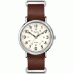 Timex Weekender&reg; Slip-Thru - Brown Leather Strap - T2P495JV
