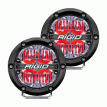 RIGID Industries 360-Series 4&quot; LED Off-Road Fog Light Drive Beam w/Red Backlight - Black Housing - 36116