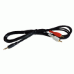 Fusion MS-CBRCA3.5 Input Cable - 1 Male (3.5 mm) to 2 Male RCA - 010-12753-20