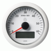 Veratron 3-3/8&quot; (85MM) ViewLine Tachometer w/Multi-Function Display - 0 to 6000 RPM - White Dial & Bezel - A2C59512399