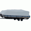 Carver Performance Poly-Guard Styled-to-Fit Boat Cover f/21.5&#39; Pontoons w/Bimini Top & Rails - Grey - 77521P-10