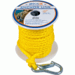 Sea-Dog Poly Pro Anchor Line w/Snap - 3/8&quot; x 100&#39; - Yellow - 304210100YW-1